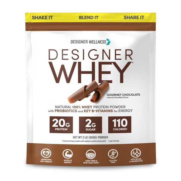 Protein & Meal Replacements Designer Wellness Designer Whey Protein Powder, Gourmet Chocolate hero