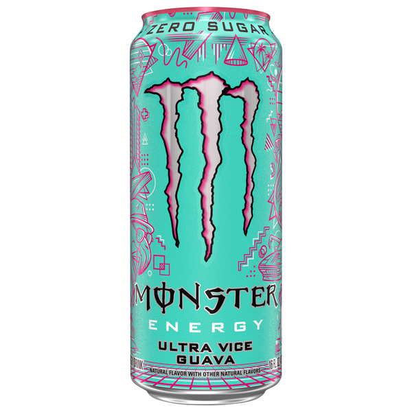 Monster Energy Drink, Zero Sugar, Ultra Vice Guava hero