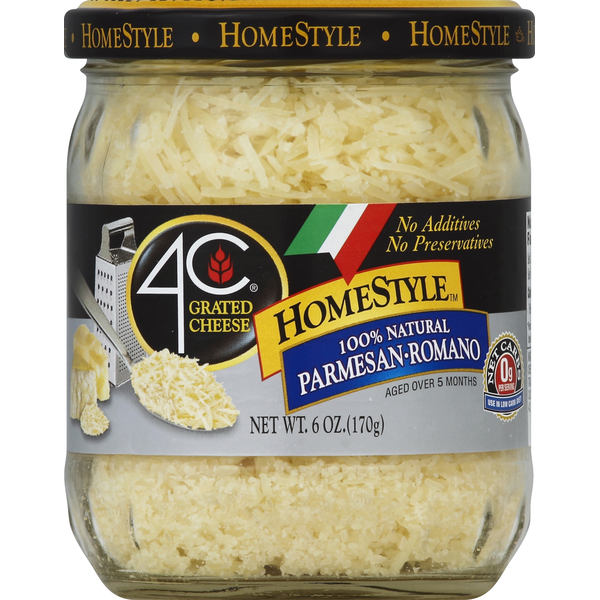 Packaged Cheese 4C Foods Cheese, Grated, Parmesan-Romano hero