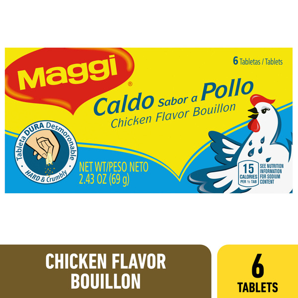 Soup, Broth & Bouillon Maggi Chicken Flavor Bouillon Tablets hero