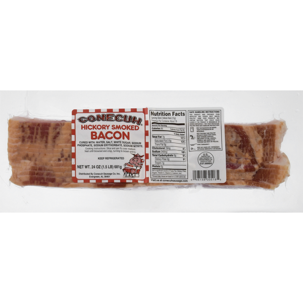 Packaged Meat Conecuh Bacon, Hickory Smoked hero