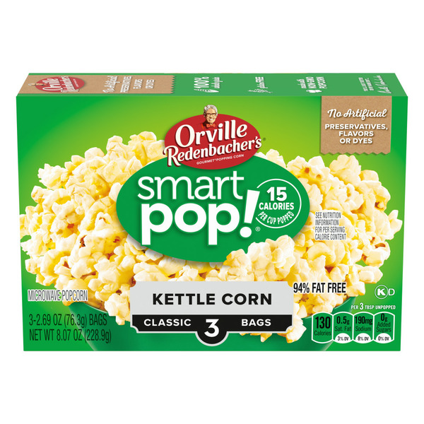 Popcorn Orville Redenbacher's SmartPop! Kettle Korn Popcorn, Classic Bag hero