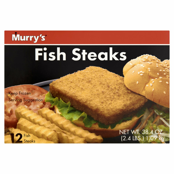 Frozen Meat & Seafood Murry's Fish Steaks 12 Count 38.4 Oz hero