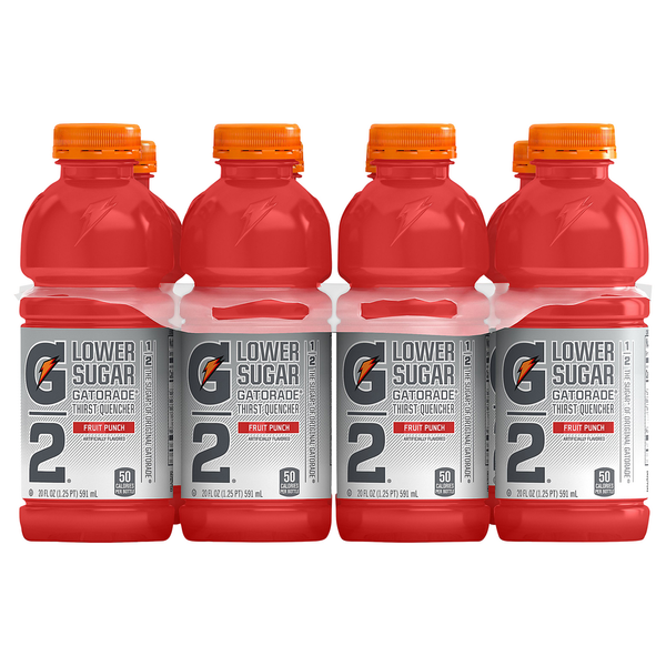 Energy & Sports Drinks Gatorade Lower Sugar Fruit Punch Artificially Flavored Thirst Quencher hero