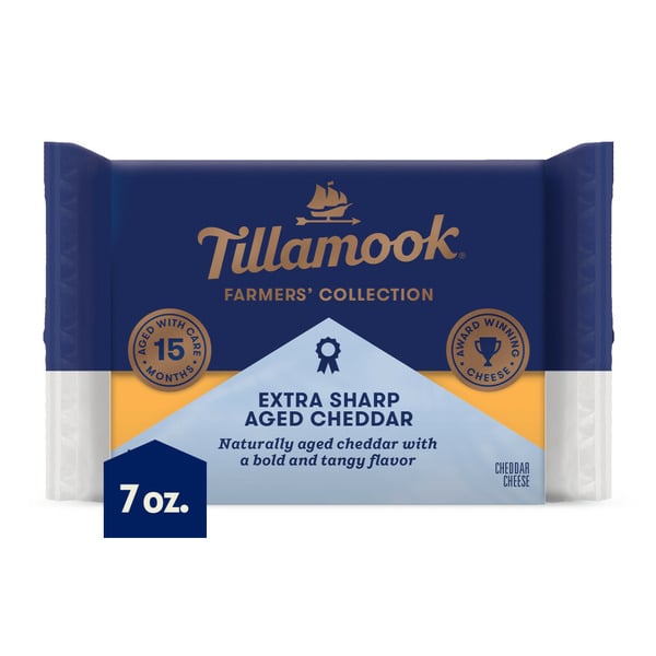 Packaged Cheese Tillamook Farmers' Collection Extra Sharp Cheddar Cheese Block hero