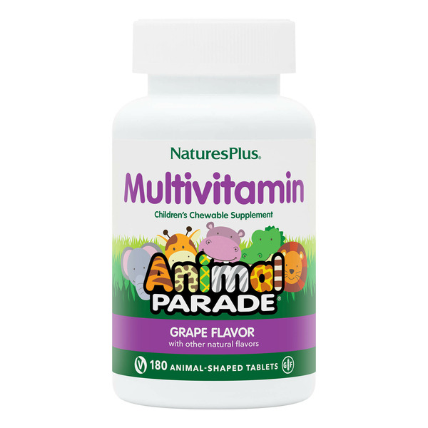 Vitamins & Supplements NaturesPlus Animal Parade Multivitamin Childrens Chewables, Grape hero