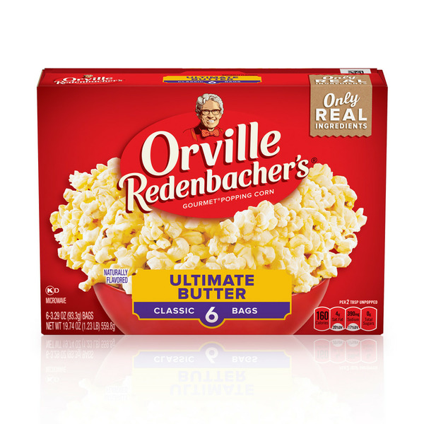 Chips & Pretzels Orville Redenbacher's Ultimate Butter Microwave Popcorn hero