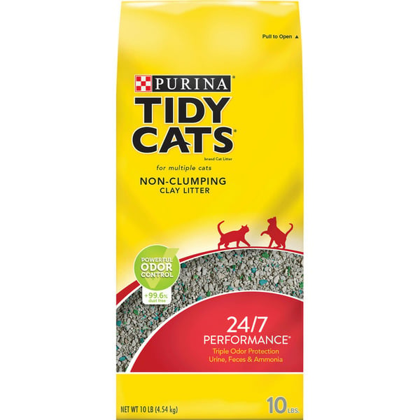 Cat Litter & Supplies Purina Tidy Cats Non Clumping Cat Litter, 24/7 Performance Multi Cat Litter hero