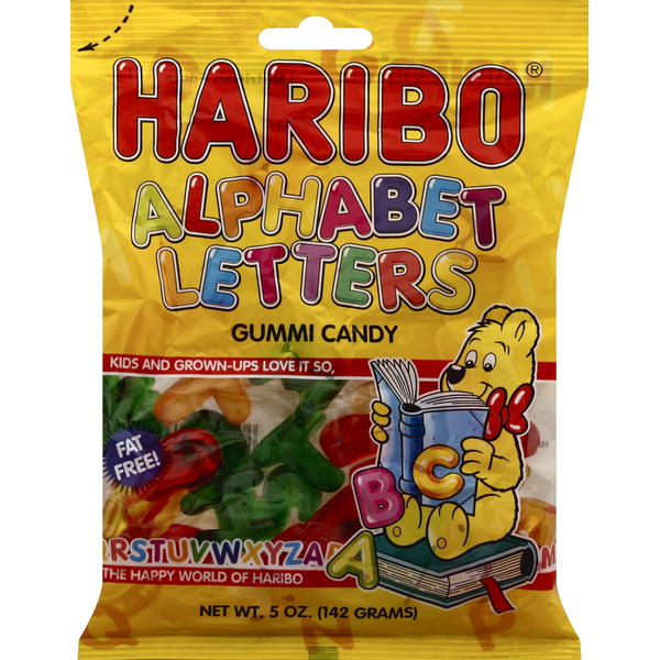 Candy & Chocolate HARIBO Gummi Candy, Alphabet Letters hero