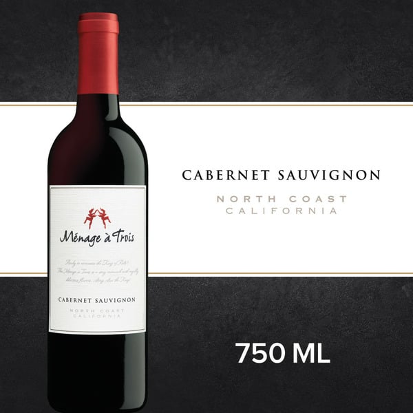 Red Ménage à Trois Cabernet Sauvignon Red Wine hero