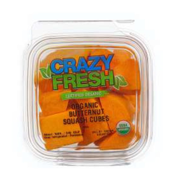 Packaged Vegetables & Fruits Crazy Fresh Organic Butternut Squash Cubes hero