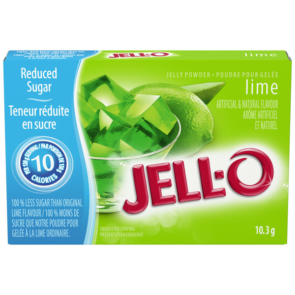 Doughs, Gelatins & Bake Mixes Jell-O Lime Jelly Powder Light Gelatin Mix hero