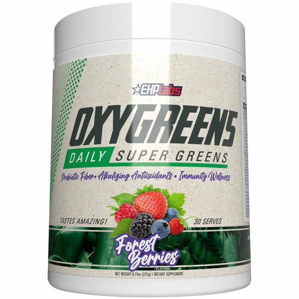 EHPlabs OxyGreens Forest Berries Daily Super Greens hero