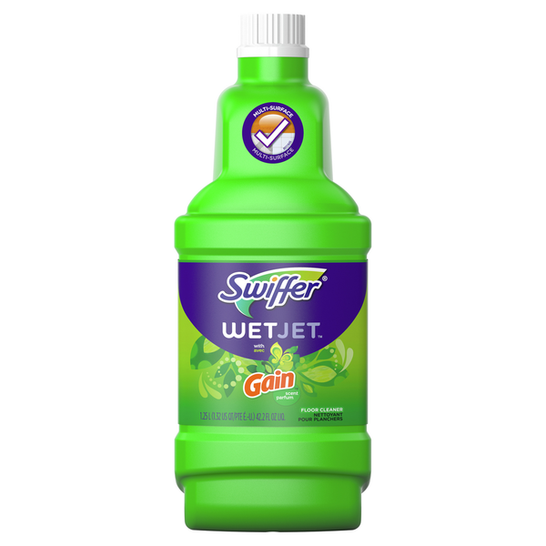 Cleaning Products and Supplies Swiffer WetJet Liquid Floor Cleaner with Gain Scent hero