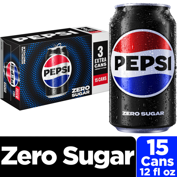 Soft Drinks Pepsi Zero Sugar Cola hero