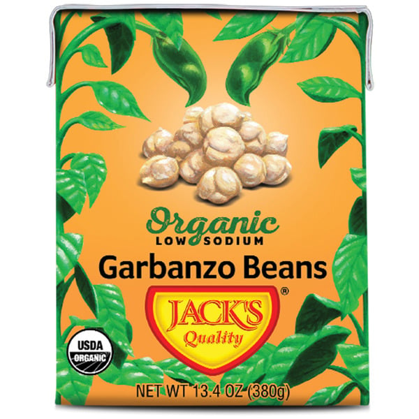 Canned Meals & Beans Jack's Quality Garbanzo Beans, Organic, Low Sodium hero