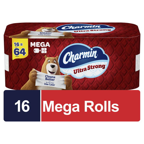 Paper Goods Charmin Ultra Strong Toilet Paper Mega Rolls hero