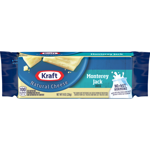 Packaged Cheese Kraft Monterey Jack Cheese, oz Block hero