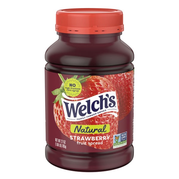 Spreads Welch's Natural Strawberry Spread hero