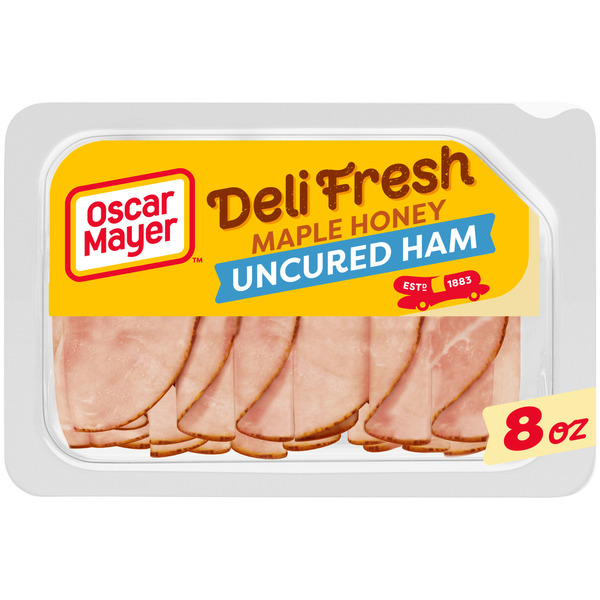 Lunch Meat Oscar Mayer Deli Fresh Maple Honey Ham, Bold, 97% Fat Free, Gluten Free hero