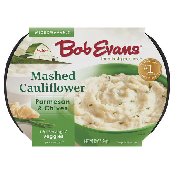 Frozen Appetizers & Sides Bob Evans Farms Mashed Cauliflower, Parmesan & Chives hero