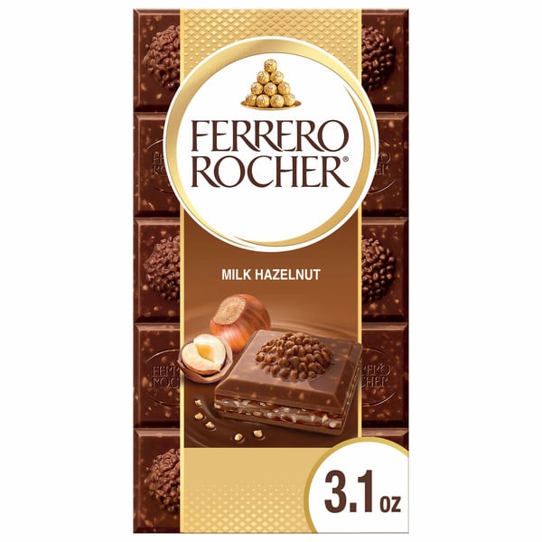 Candy, Chocolate & Gum Ferrero Rocher Premium Chocolate Bar, Milk Chocolate Hazelnut hero