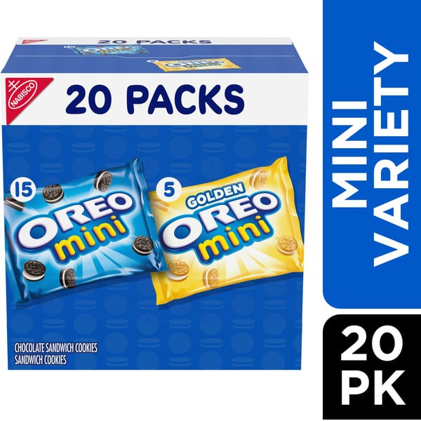 Packaged Cookies Oreo Mini Mix Sandwich Cookies Variety Snacks hero