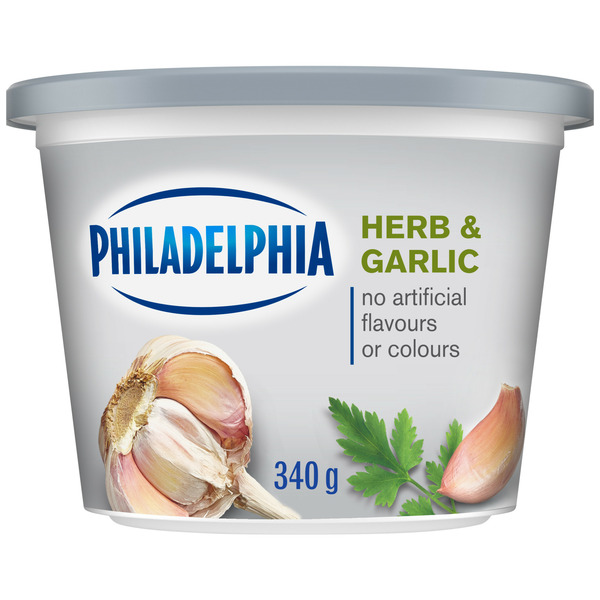 Condiments Philadelphia Herb & Garlic Cream Cheese Product hero