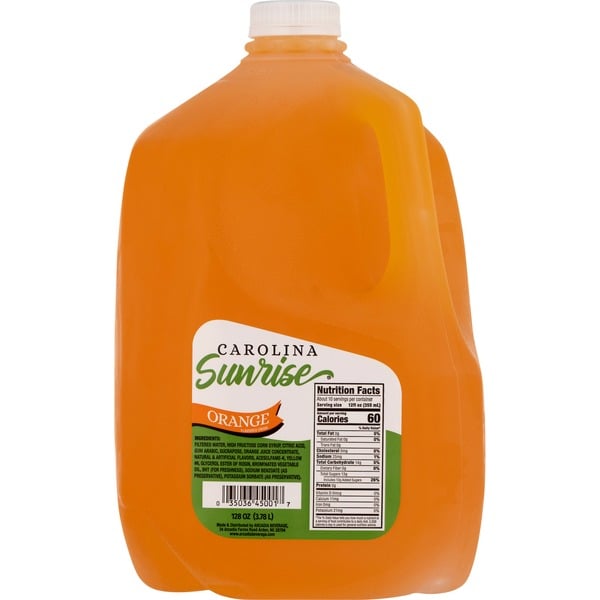 Juice & Nectars Carolina Sunrise Flavored Drink, Orange, Jug hero