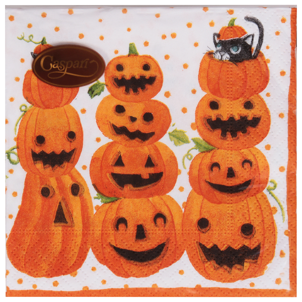 Caspari Napkins, Jack O'Lanterns, Triple-Ply hero