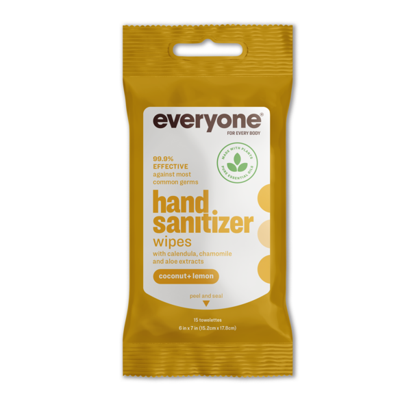 Diapers & Wipes Everyone Hand Sanitizer Wipes, Coconut + Lemon hero