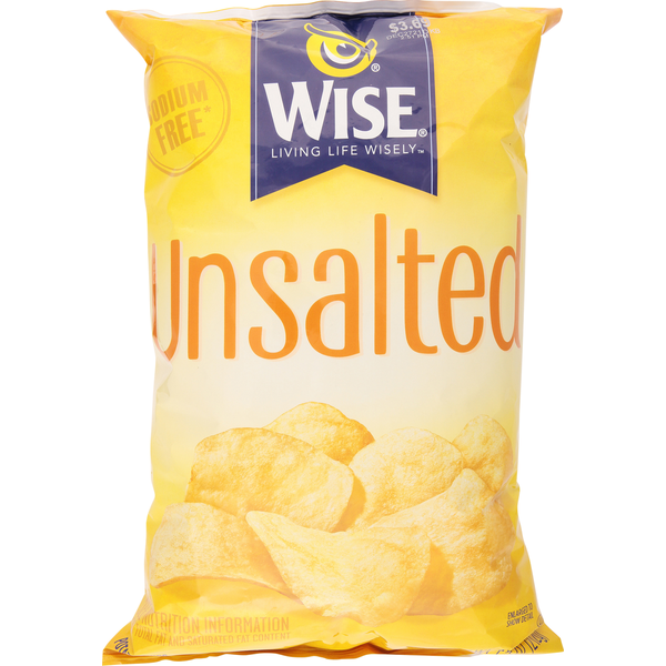 Chips & Pretzels Wise Potato Chips, Unsalted hero