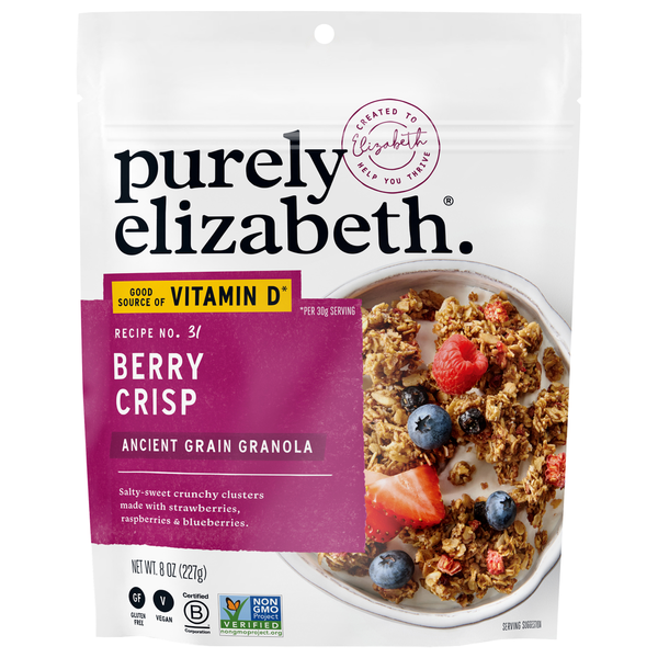 Granola Purely Elizabeth Ancient Grain Granola, Berry Crisp, Recipe No. 31 hero