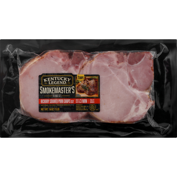 Meat Counter Kentucky Legend Pork Chops, Hickory Smoked hero