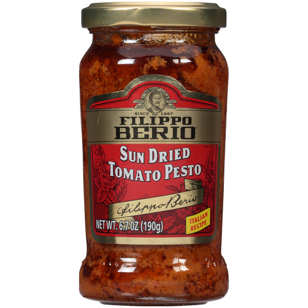 Condiments Filippo Berio Sun Dried Tomato Pesto hero