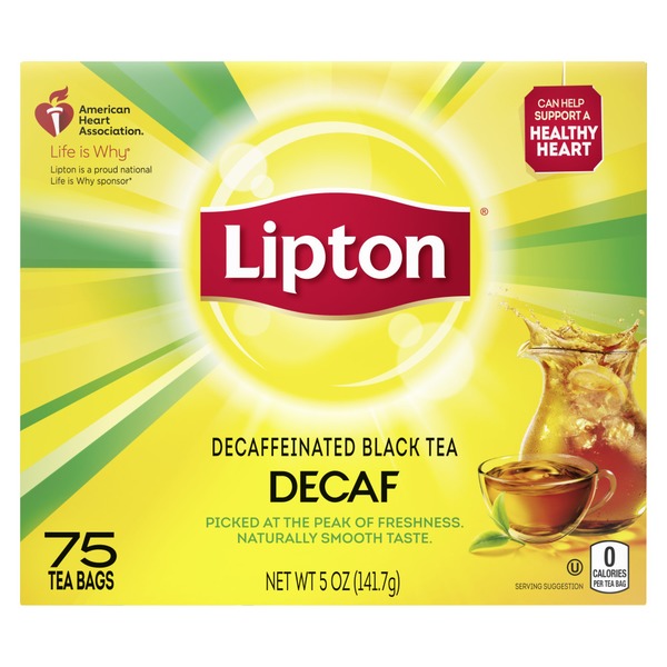 Tea Lipton Tea Bags Decaf Black Tea hero