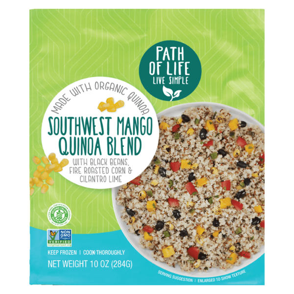 Frozen Vegan & Vegetarian Path of Life Quinoa Blend, Southwest Mango hero