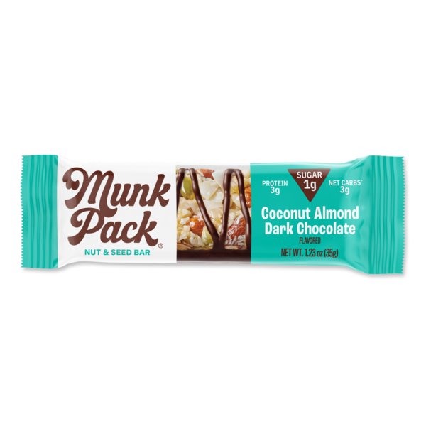 Candy & Chocolate Munk Pack Coconut Almond Dark Chocolate Nut & Seed Bar hero