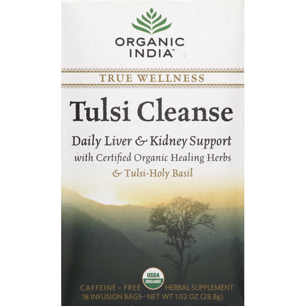 Tea ORGANIC INDIA Tulsi Cleanse, Caffeine Free hero