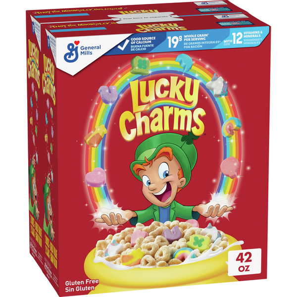 Cereal Lucky Charms Gluten Free Breakfast Cereal with Marshmallows hero