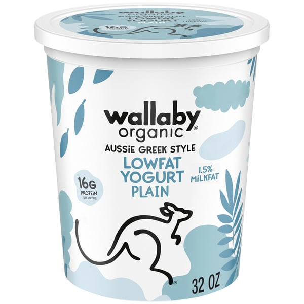 Yogurt Wallaby Organic Organic Low Fat Plain Greek Yogurt hero