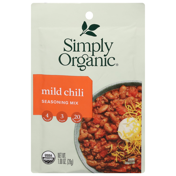 Soup, Broth & Bouillon Simply Organic Seasoning Mix, Mild Chili hero