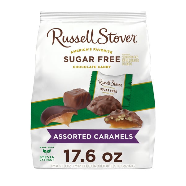 Candy & Chocolate Russell Stover Sugar Free Assorted Caramels Chocolate Candy hero