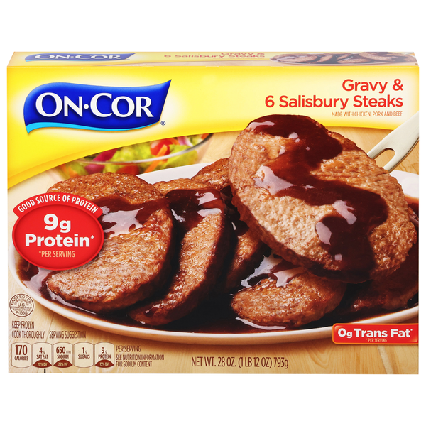 Meals On‑Cor Gravy & Salisbury Steaks hero