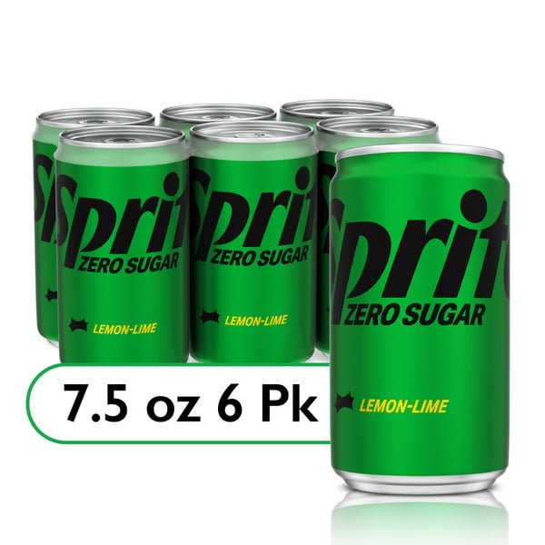 Soda & Soft Drinks Sprite Zero Sugar Lemon Lime Diet Soda Pop Soft Drinks hero