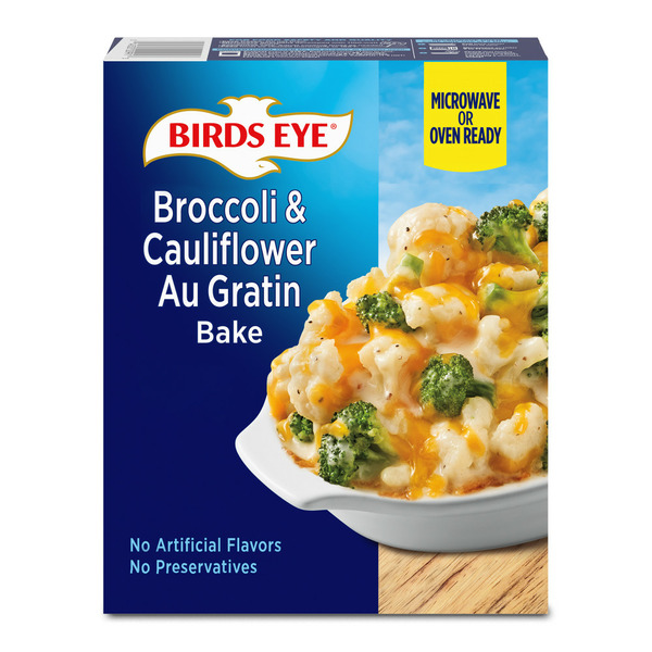 Frozen Meals Birds Eye Broccoli & Cauliflower Au Gratin Bake, Frozen hero