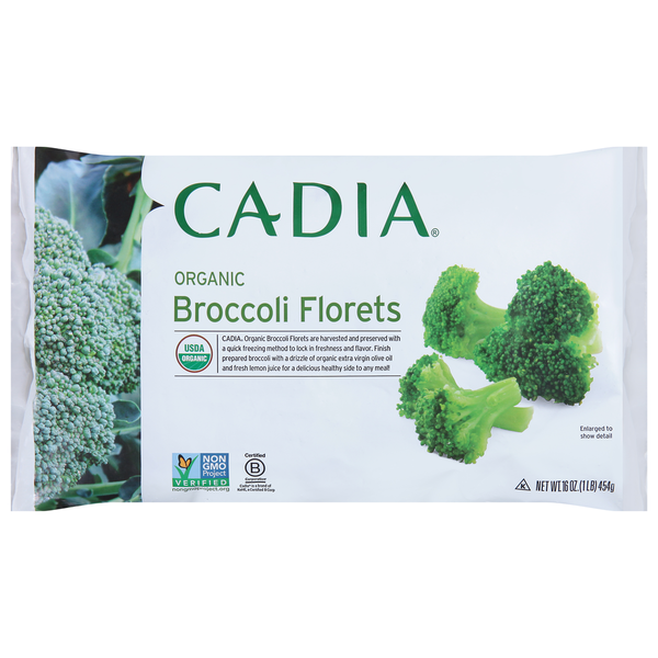 Frozen Produce CADIA Broccoli Florets, Organic hero