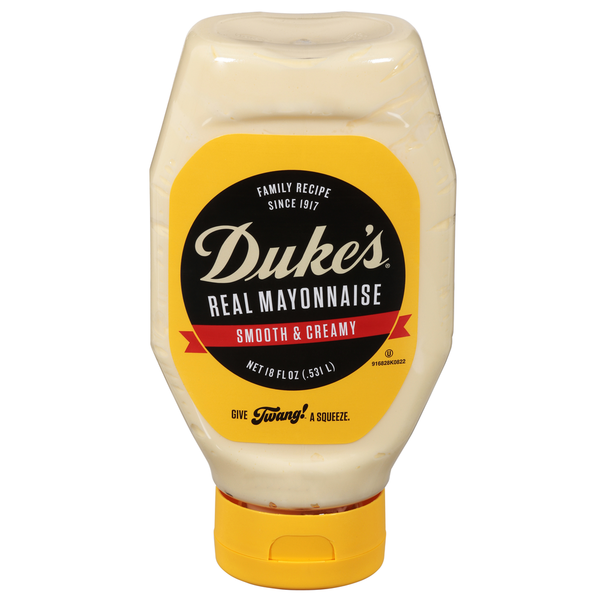 Condiments Duke's Mayonnaise, Real, Smooth & Creamy hero