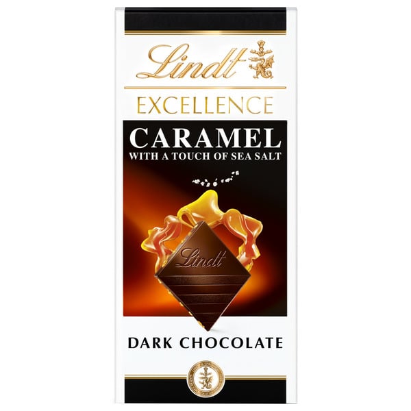 Candy, Chocolate & Gum Lindt Excellence Caramel Sea Salt Dark Chocolate Candy Bar hero