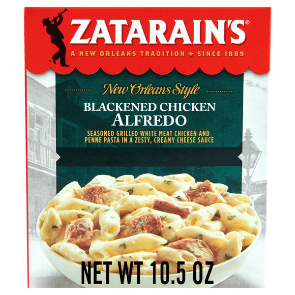 Frozen Meals Zatarain's Blackened Chicken Alfredo Frozen Dinner hero